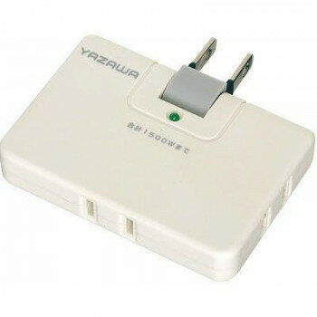 YAZAWA(ヤザワコーポレーション) 雷サージ付 コーナータップ 13000V 白・Y02CHK300WH