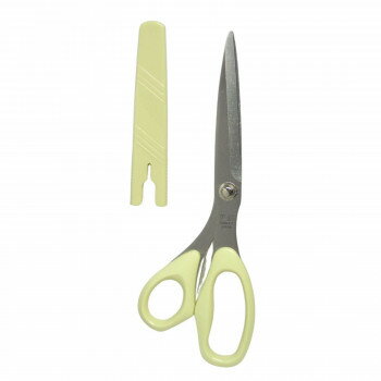 美鈴 パステルタッチ はさみ キャップ付 200mm イエロー 885-2