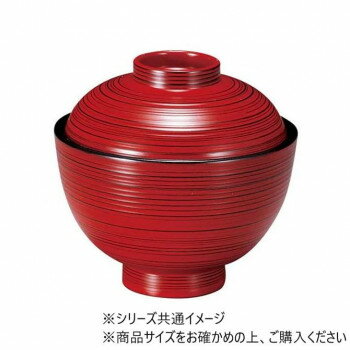 福井クラフト TA3.3寸刷毛目小吸椀朱研出し 31005700