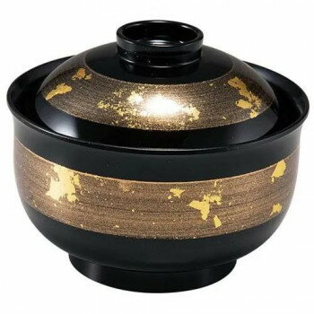 福井クラフト 3.8寸ゆり型吸物椀 ゴールド帯金箔 33710660