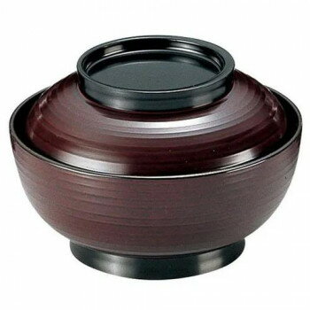 福井クラフト TA4.5寸乱引三日月丼 溜内黒 33500700