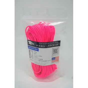 TIGER(タイガー) S-2220 パラコード ホットピンク 30M×4mm