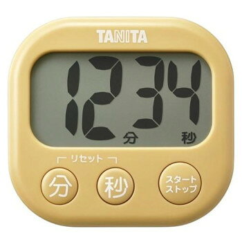 TANITA タニタ 抗菌でか見えタイマー マスタードイエロー TD-429