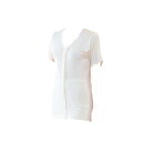 神戸生絲 婦人前開両肩腕開5分袖 L No.54 オフホワイト