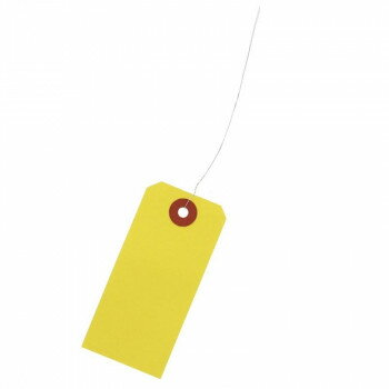 シモジマ 003501702 荷札 中 42×90 黄 1000枚