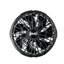 FA01012 空調服 ワンタッチ薄型ファン ブラック (2個入) 14.4V 8214329