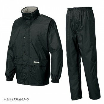 アイトス レインスーツ(B-1) ブラック 5L 58701 アイトス レインスーツ(B-1) ブラック 5L 58701