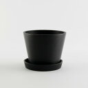 志成販売 エコ素材でできたフラワーポット(S) ブラック 108035BK(3)