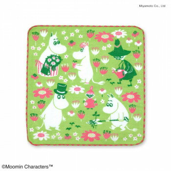 ムーミンガーゼパイルハンカチ ムーミンフレンズガーデニング06076