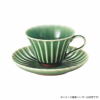 光洋陶器 花伝 かすみ 緑 コーヒーカップ C-160cc 56171052