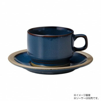 光洋陶器 カントリーサイド レイクブルー 高台スタックコーヒーカップ C-210cc 13487062
