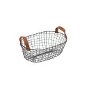 MURATAYA ワイヤーバスケット皮手楕円 5217(3)