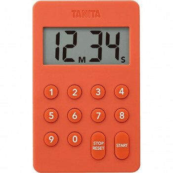 TANITA タニタ デジタルタイマー100分計 オレンジ TD-415