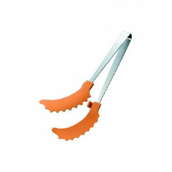 田辺金具 曲がったトング オレンジ 250mm(ハンディトング)