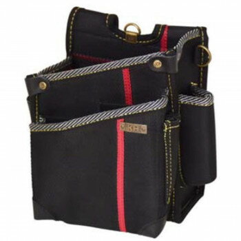 基陽 KH 進化ウエストバッグ(小) 黒/緋 16824