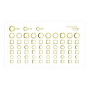 Sha-Nail Pro PLUS 写ネイル ネイルシール Circle&Square Gold/サークルアンドスクエア ゴールド CS-PG