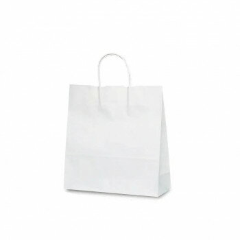 　ギフト対応について　楽天国際配送対象店舗 （海外配送）　Rakuten International Shipping&nbsp;自動紐手提袋 T-6 白無地 1698 50枚汎用性の高い定番無地【自動紐手提袋 T-6 白無地 1698 5...