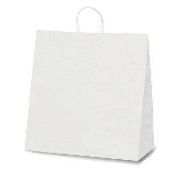 自動紐手提袋 T-15W 白無地 1298 50枚