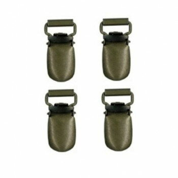 INAZUMA イナズマ パイプ付サスペンダ金具 15ミリ 4個入 アンティークゴールド AK-11-16AG