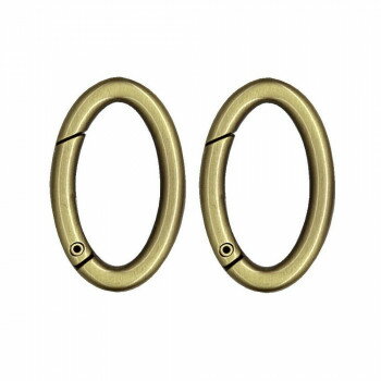 INAZUMA イナズマ 楕円型 丸カン 開閉タイプ 2個入り アンティークゴールド AK-40-36AG
