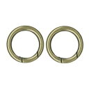 INAZUMA イナズマ 丸カン 開閉タイプ 内径Φ40mm 2個入 アンティークゴールド AK-40-40AG