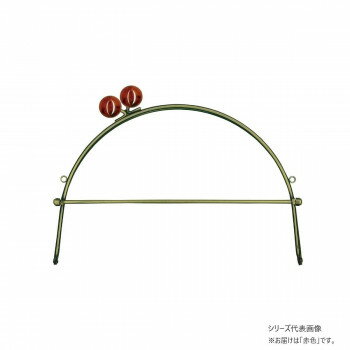 INAZUMA イナズマ キャンディー玉付口金 アンティークゴールド 横幅約24cm 102 赤 BK-1079AG