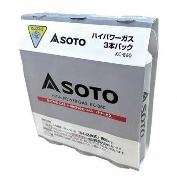 SOTO ハイパワーガス(3本組) KC-8601 AA3636