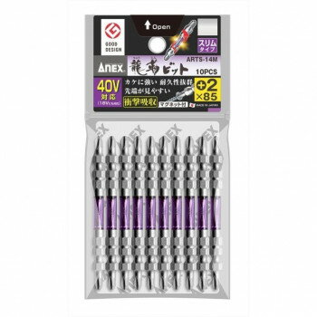 アネックスツール ANEX 龍靭ビット スリム 10本袋入 26389
