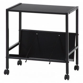 不二貿易 C/D:17611 ファイルワゴン1段 ブラック TG-1 BK