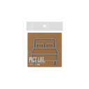 ハイロジック PICT LIFE. ベッドルーム グレー 1枚入 24751