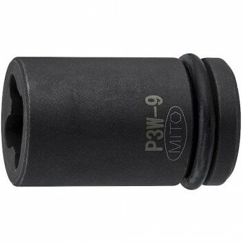 ミトロイ(MITOLOY) 3/8 インパクトレンチ用 ウエルドナット用ソケット 9mm P3W-9