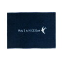 (クリーンテックス) デザインマット kahou HAVE A NICE DAY_navy 45×75cm