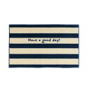 (クリーンテックス) デザインマット kahou good day_navy stripe 45×75cm