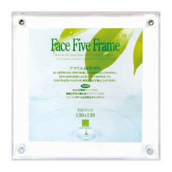 A.P.J. アートプリントジャパン アクリルフレーム フェイスファイブフレーム スクエア クリア 130角対..