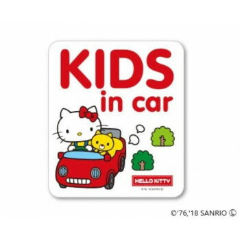 東洋マーク製作所 バイク・カーステッカー KIDS IN CAR HELLO KITTY LCS-595