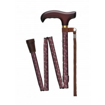 フジホーム ステッキ 杖 ベーシック 折畳S フローレット WB3940 [ラッピング不可][代引不可][同梱不可]