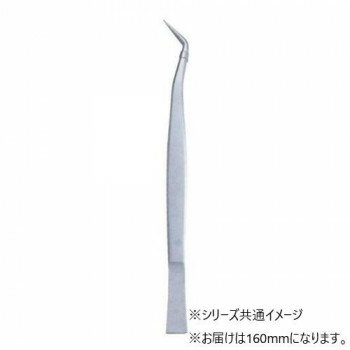 美鈴 精密ピンセット(先曲) 160mm 862