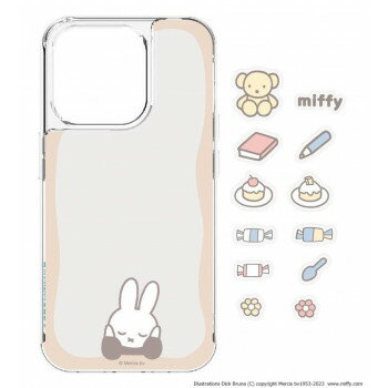 乐天商城 - ミッフィー iPhone 15 Pro対応ケース(カスタムパーツ付き) ミッフィー MF-449A