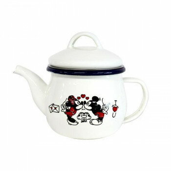 豊琺瑯 ディズニーミッキー＆ミニー ホーローティーポット MMJ-06