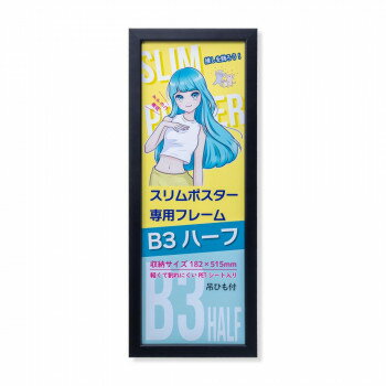 Mirror - スリムポスターフレーム C920 B3ハーフ ブラック 33L092C0901
