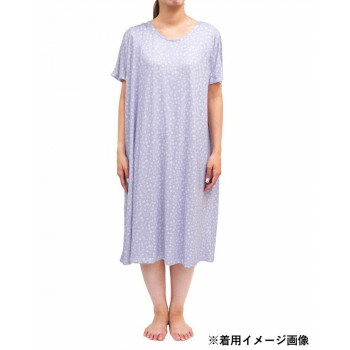 フレンズヒル ひんやりワンピース ミニフラワー パープル RW-189-496