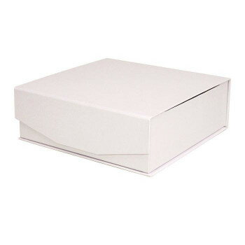 フラワーアレンジ クロス調マグネットボックス スクエア M WH FC-677