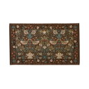 川島織物セルコン Morris Design Studio イチゴドロボウ マット 約45×75cm FH1709A BR ブラウン