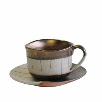 M0974 コーヒーC/S 金彩十草 白 和食器