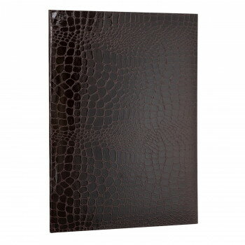 ナカバヤシ 証書ファイルA4/紙製クロコダイルツヤ/ブラウン FSPT-A4C-BR