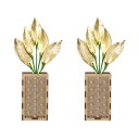 A&K 日本製プリザーブド 金の榊極小 榊立てカバーセット ST-027