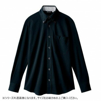 樂天商城 - 住商モンブラン ニットシャツ 兼用 長袖 黒 ZK2711-1CB-S Sサイズ