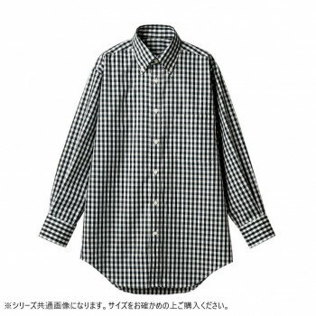 Long-Sleeved Shirt - 住商モンブラン シャツ 兼用 長袖 黒チェック CG2503-1-L Lサイズ