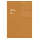 2026年 手帳 ダイアリー Appoint アポイント ノートタイプ A5 バーチカル オレンジ E8155