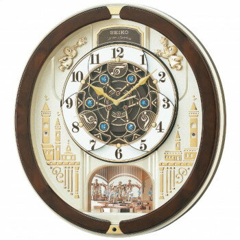 セイコー 電波からくり掛時計 RE579B 6055-065